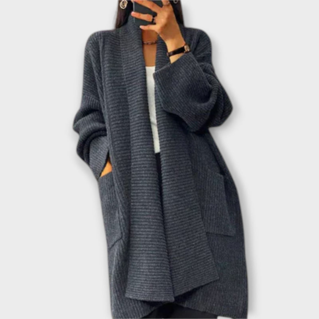 Euphemia - Long cardigan tressé