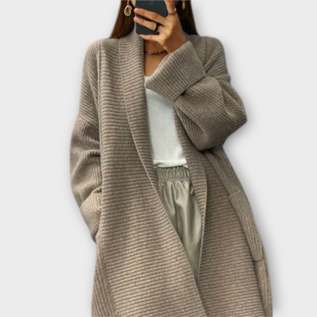 Euphemia - Long cardigan tressé