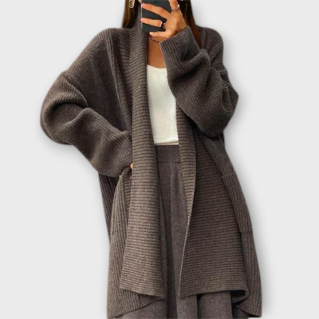 Euphemia - Long cardigan tressé