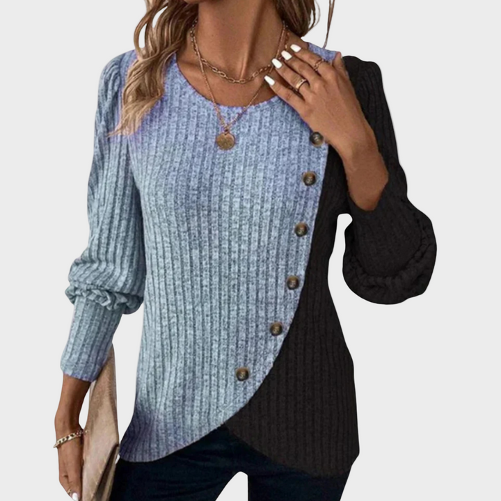 Kaia - Pull élégant en tricot avec boutons