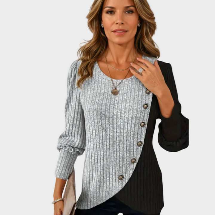 Kaia - Pull élégant en tricot avec boutons