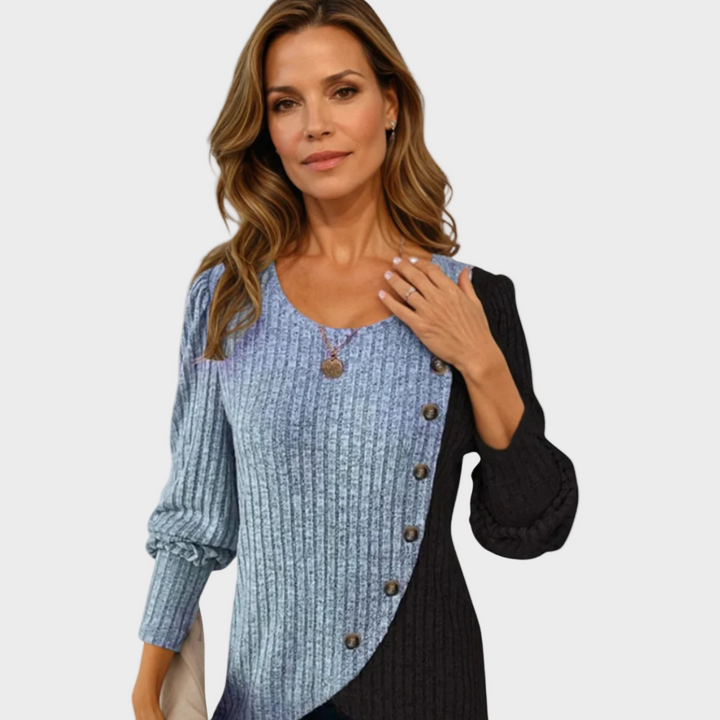 Kaia - Pull élégant en tricot avec boutons