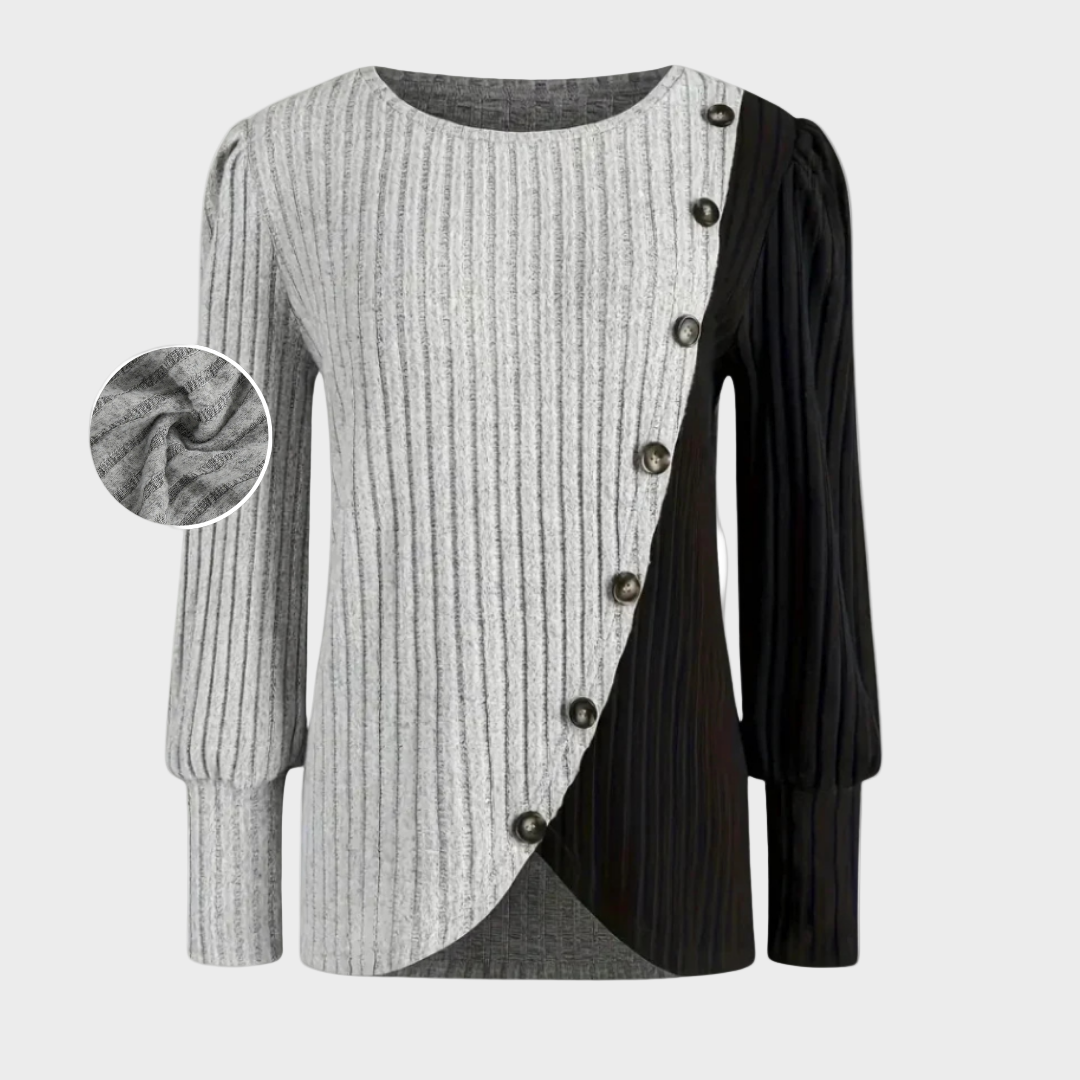 Kaia - Pull élégant en tricot avec boutons