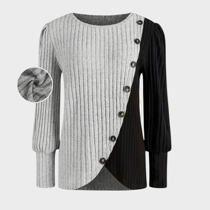 Kaia - Pull élégant en tricot avec boutons