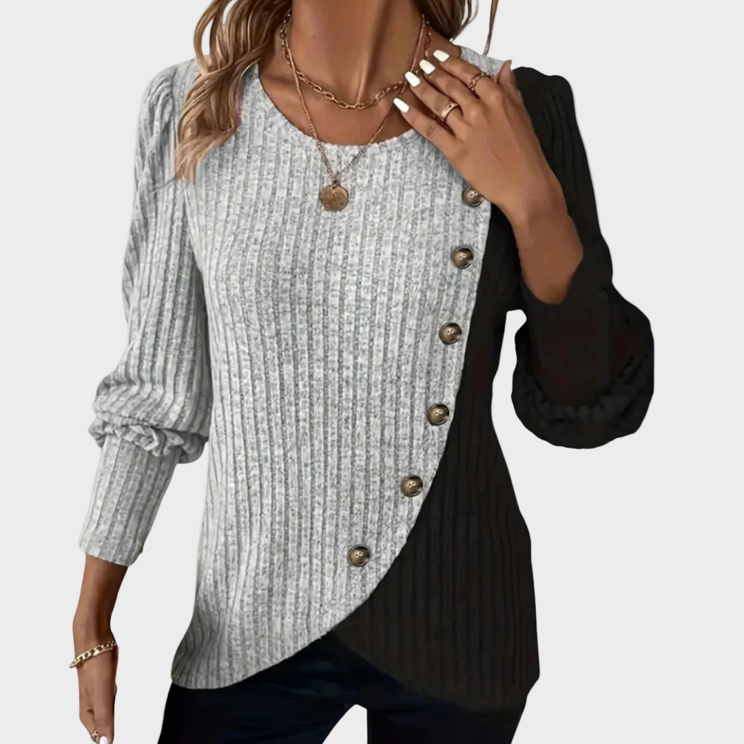 Kaia - Pull élégant en tricot avec boutons