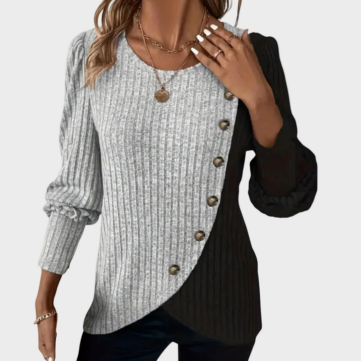 Kaia - Pull élégant en tricot avec boutons