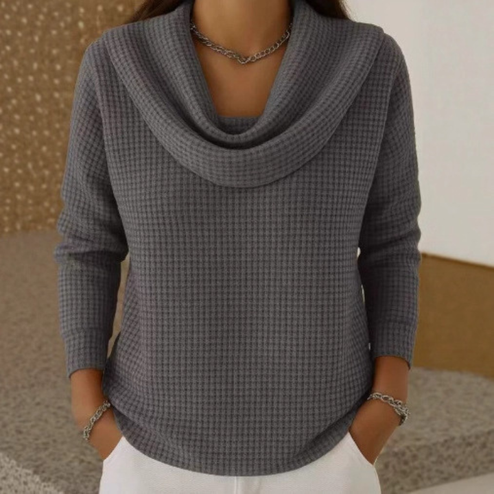 Amber™ | Pull chaud avec élégant décolleté en cascade