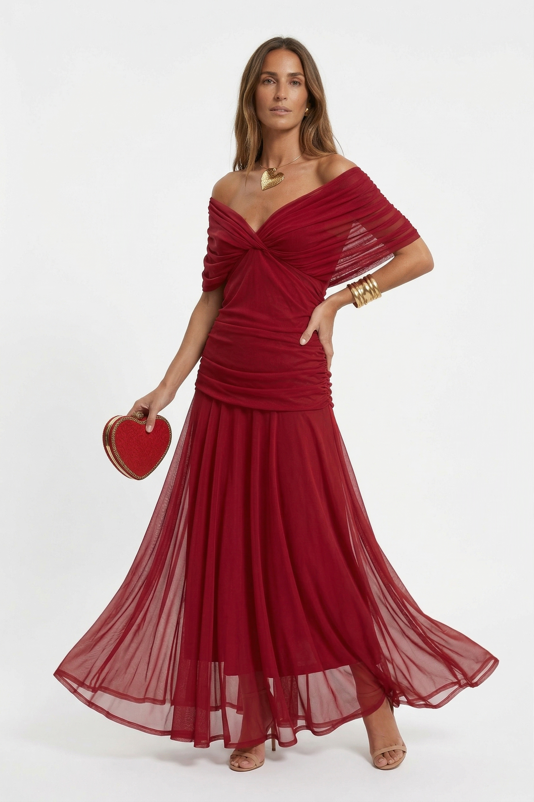 Nora│Robe longue avec décolleté en V