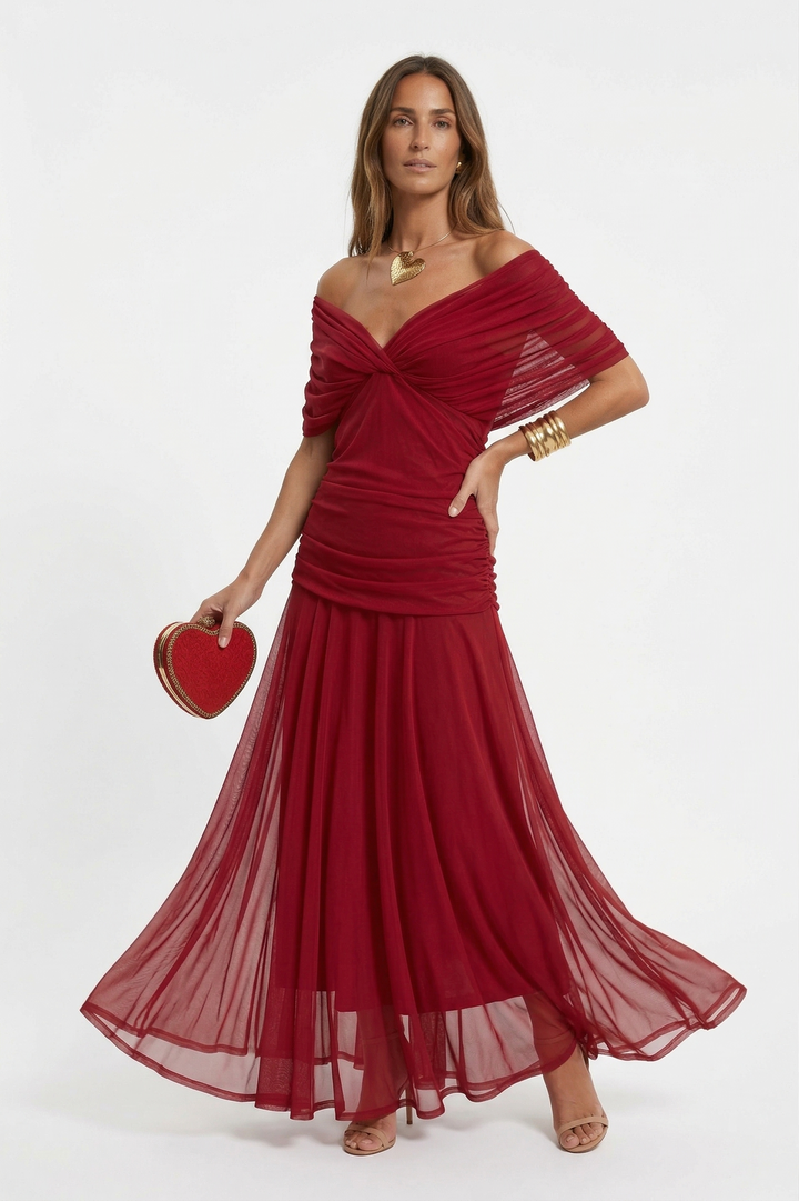 Nora│Robe longue avec décolleté en V