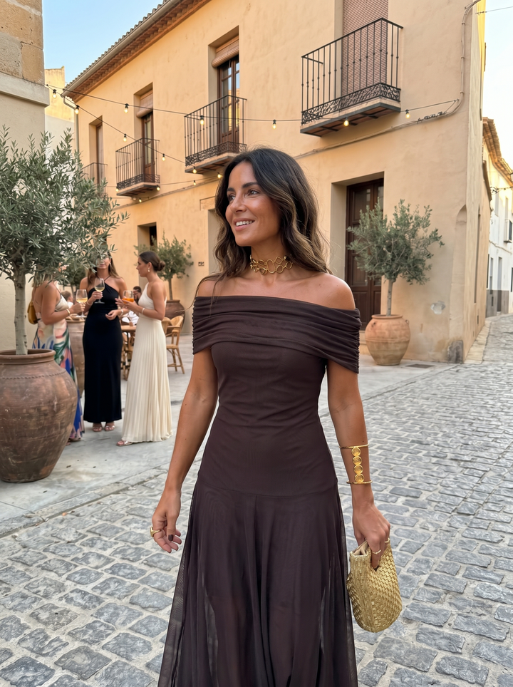 Carla | Élégante et simple robe maxi