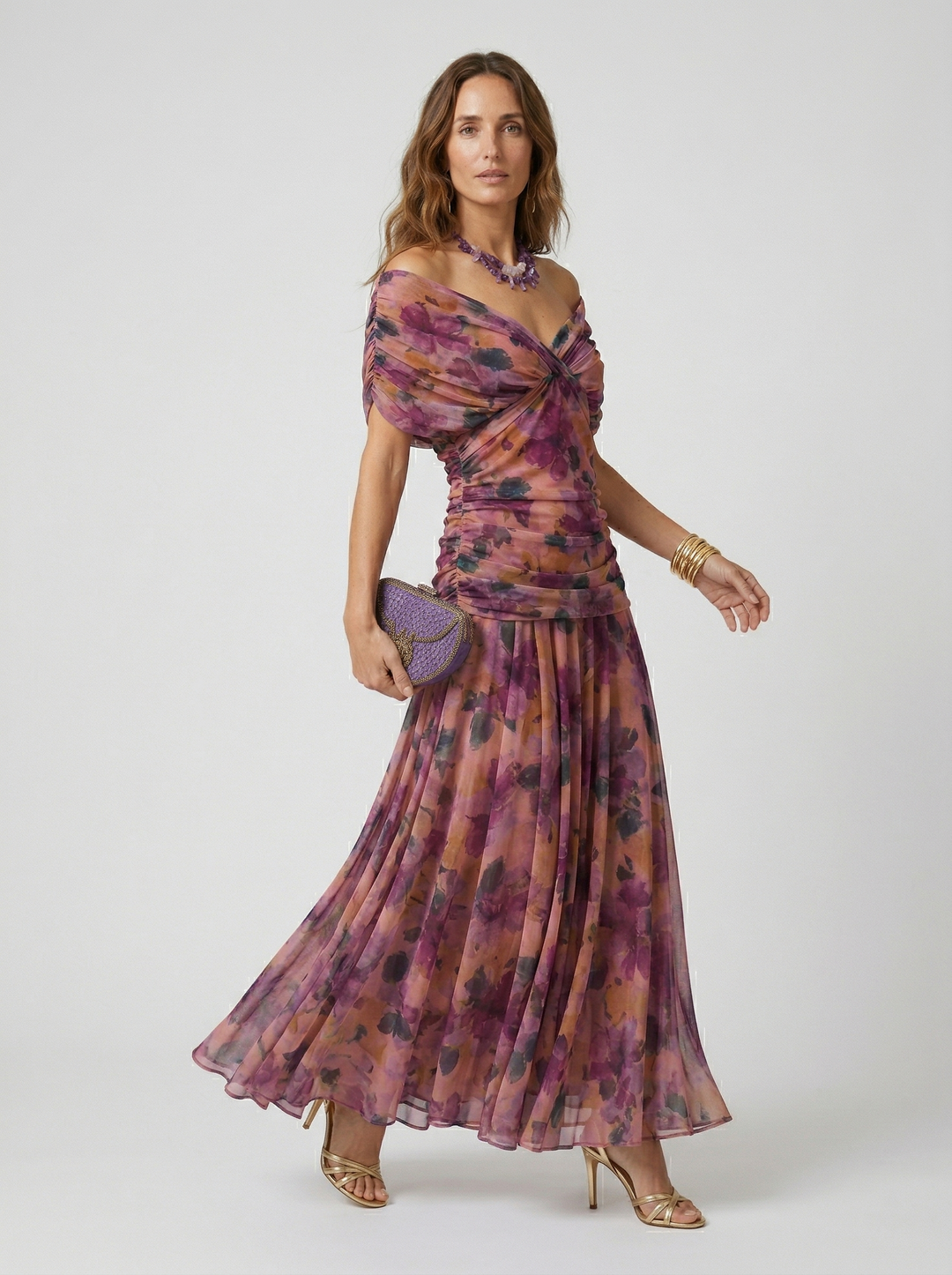 Nora│Robe longue avec décolleté en V
