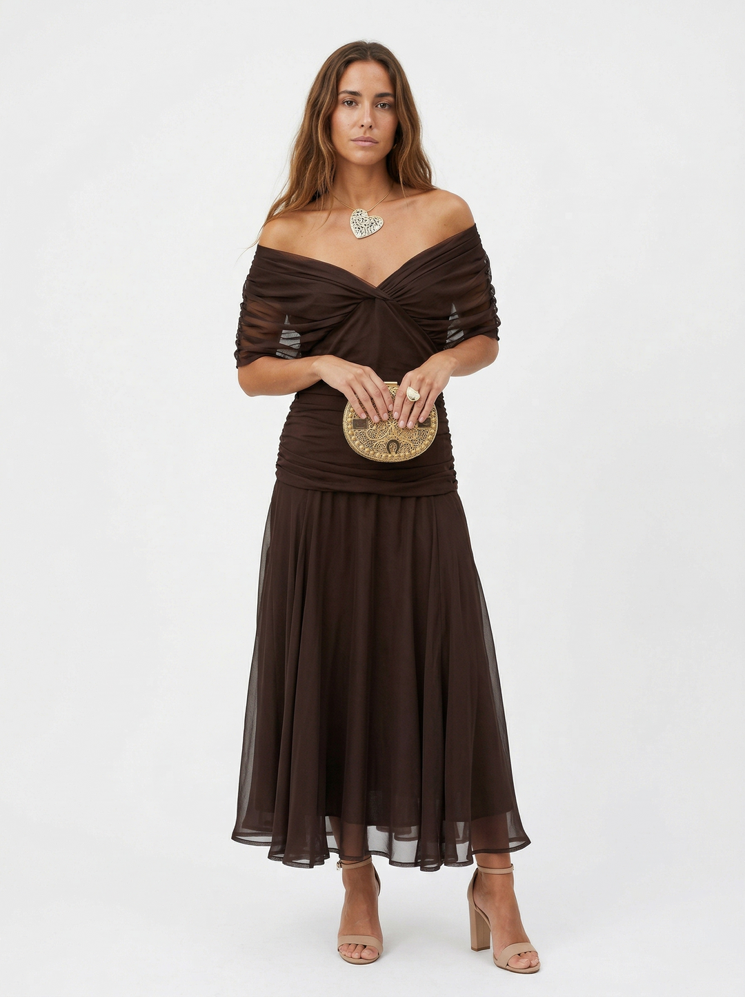 Nora│Robe longue avec décolleté en V