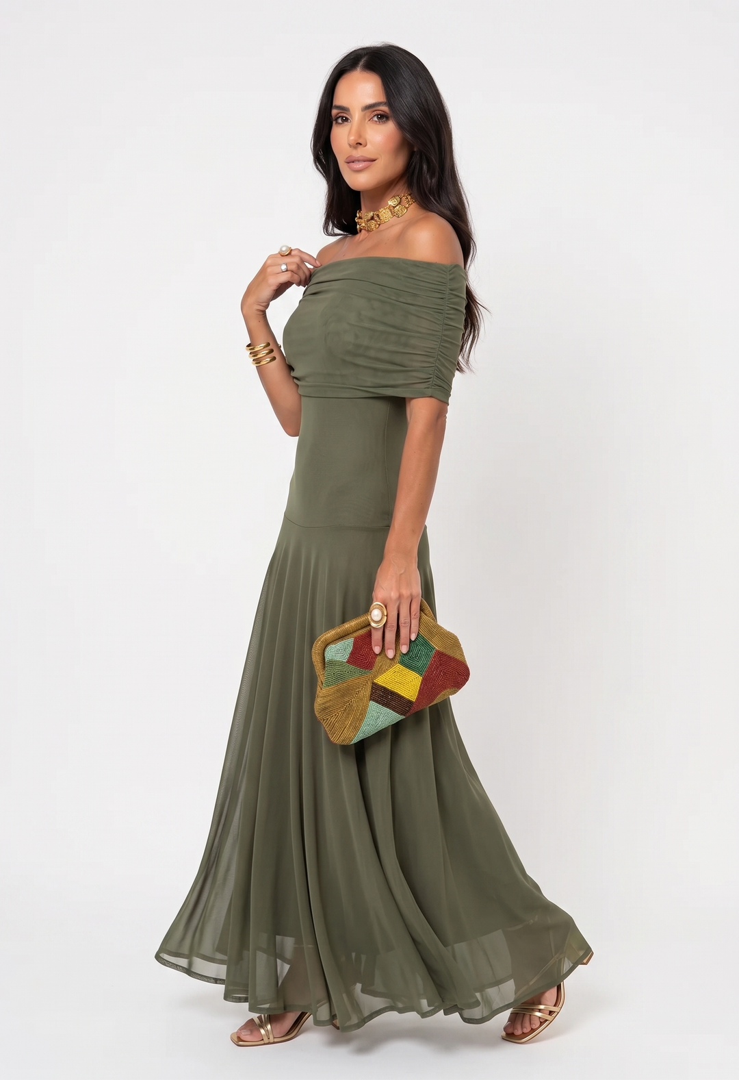 Carla | Élégante et simple robe maxi