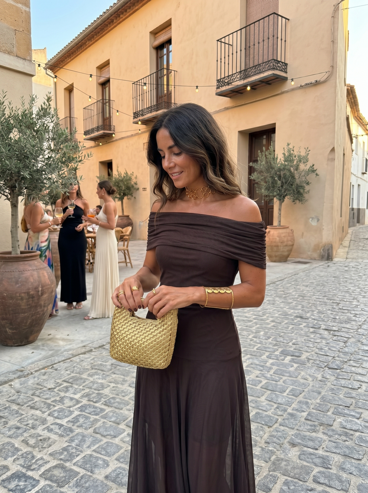 Carla | Élégante et simple robe maxi