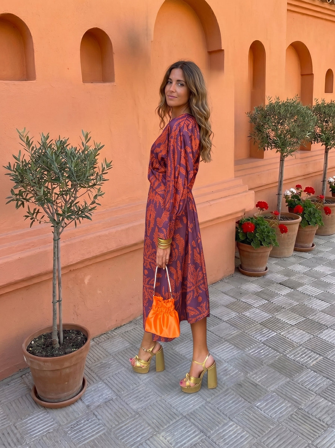 Silvia™│Robe Midi avec Imprimé