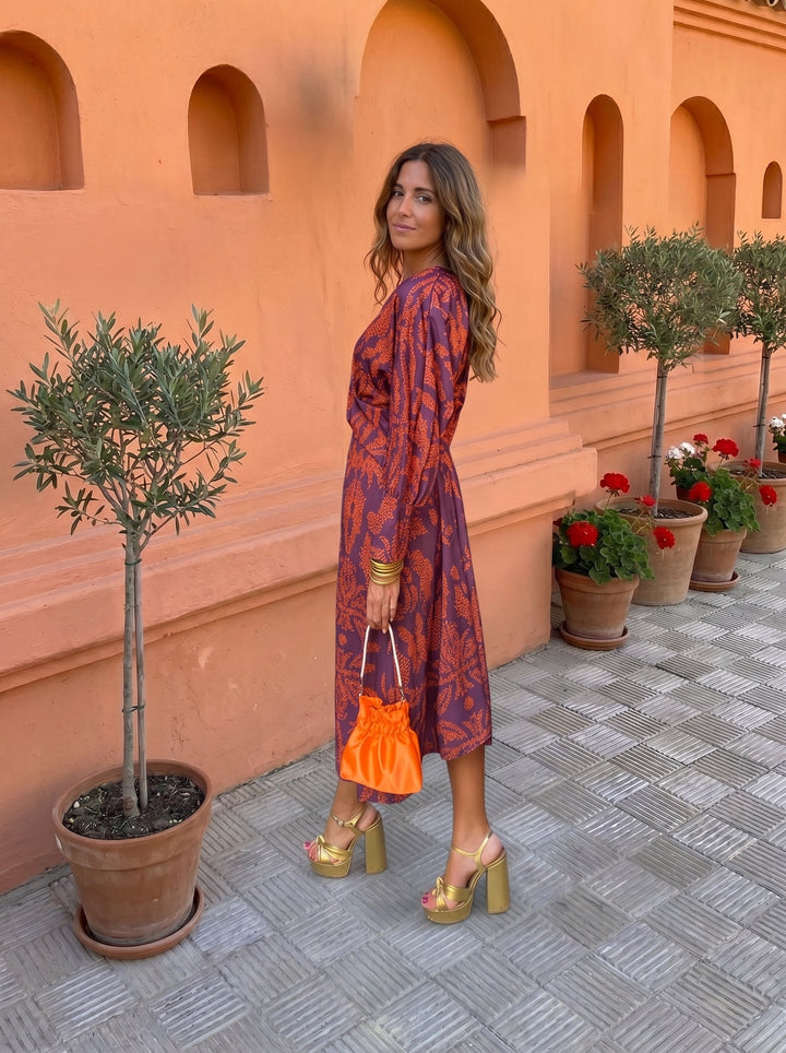 Silvia™│Robe Midi avec Imprimé