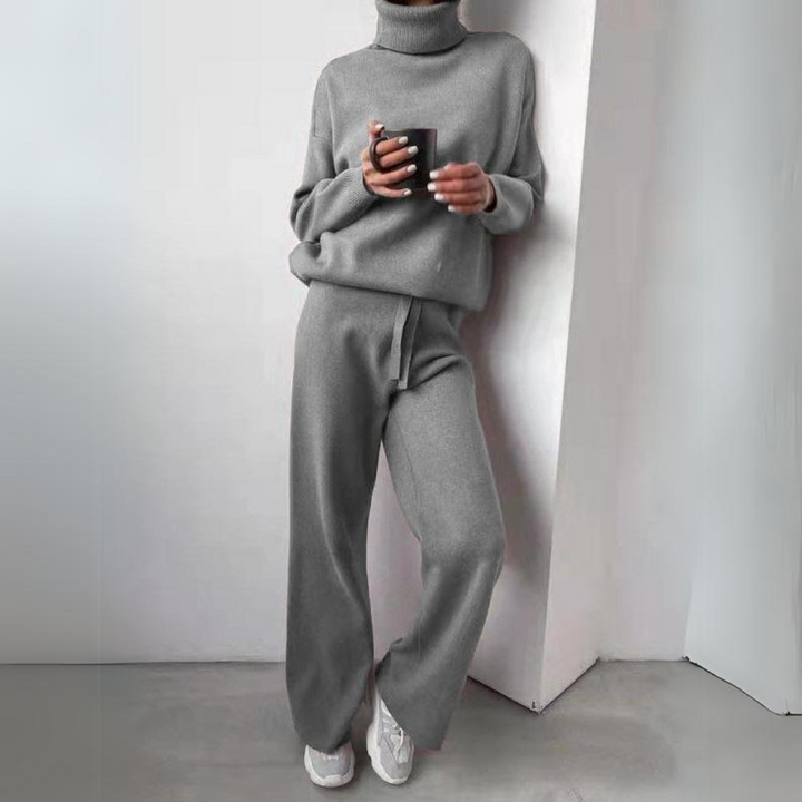 Karina - Ensemble 2 pièces, col roulé et pantalon long