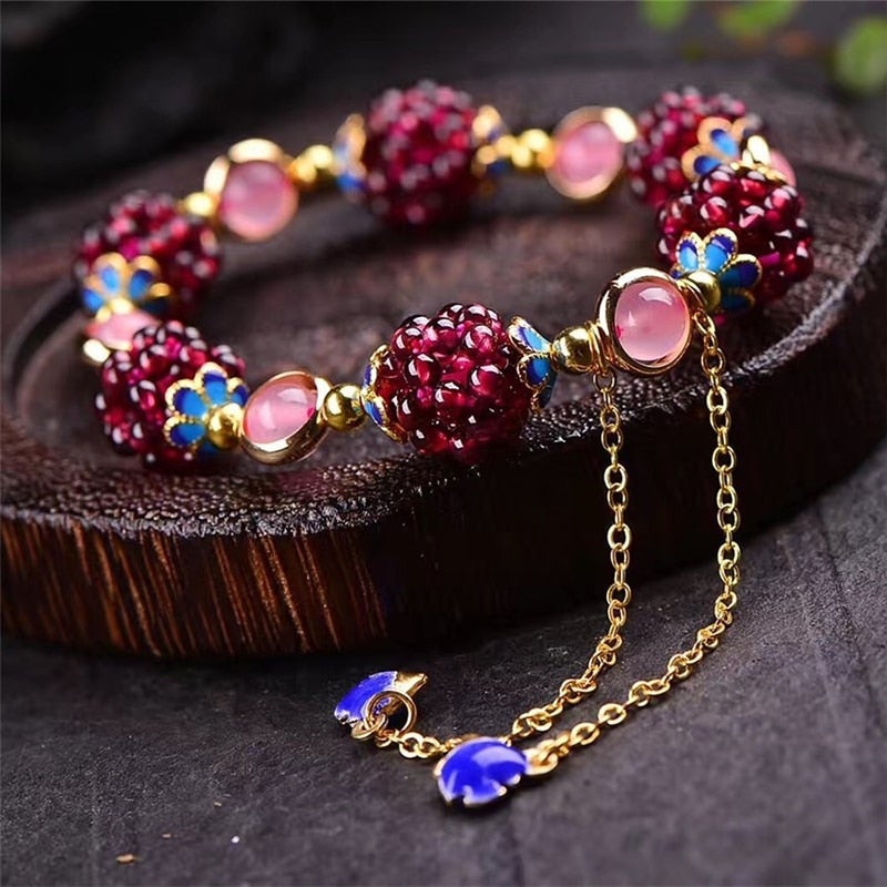 Bracelet Baies en Pierres Naturelles