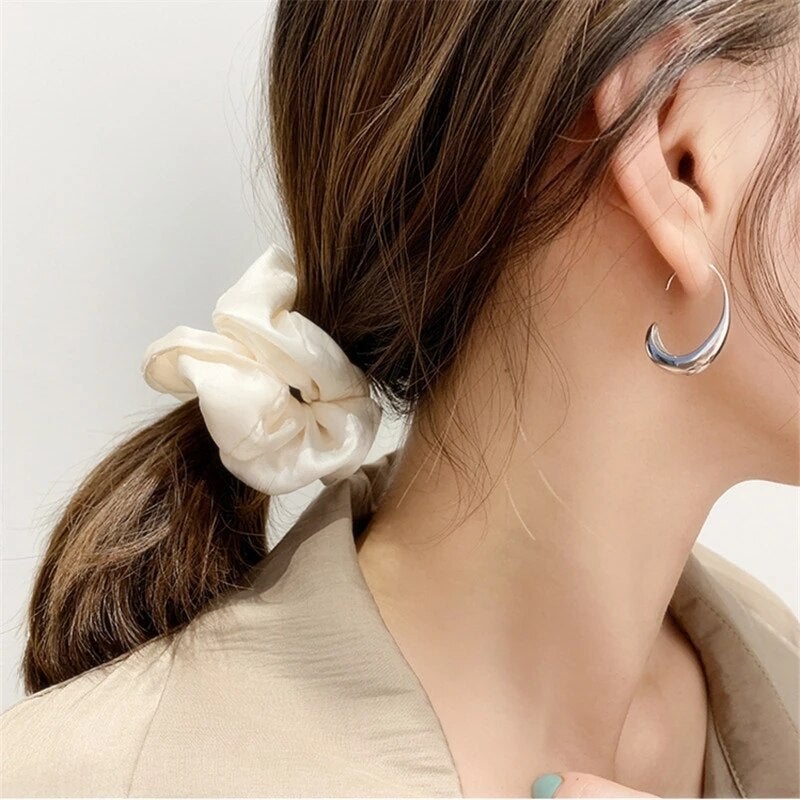 Boucles d'oreilles en Or et Argent Luxueuses