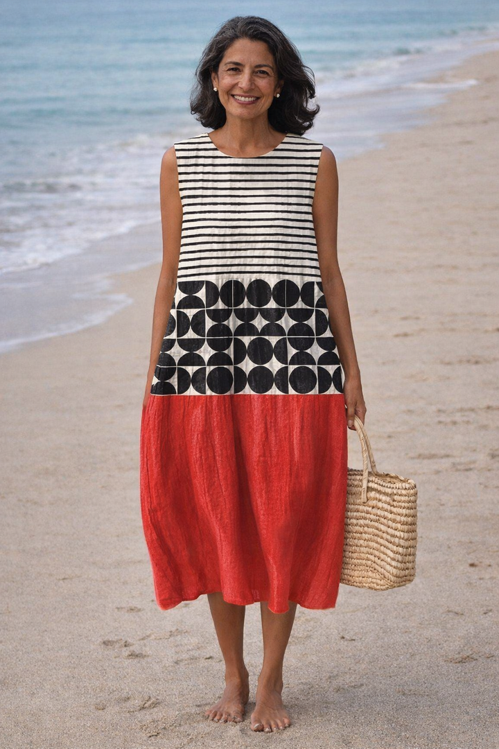 Juana | Robe Midi Rayée