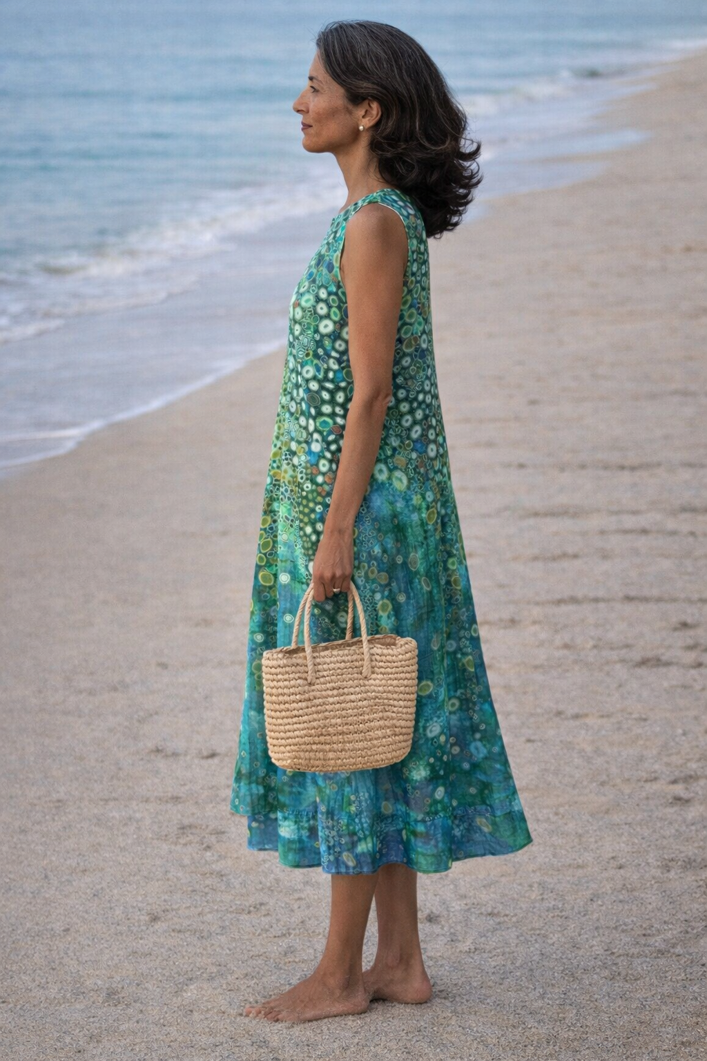 Zara | Robe midi à imprimé récif