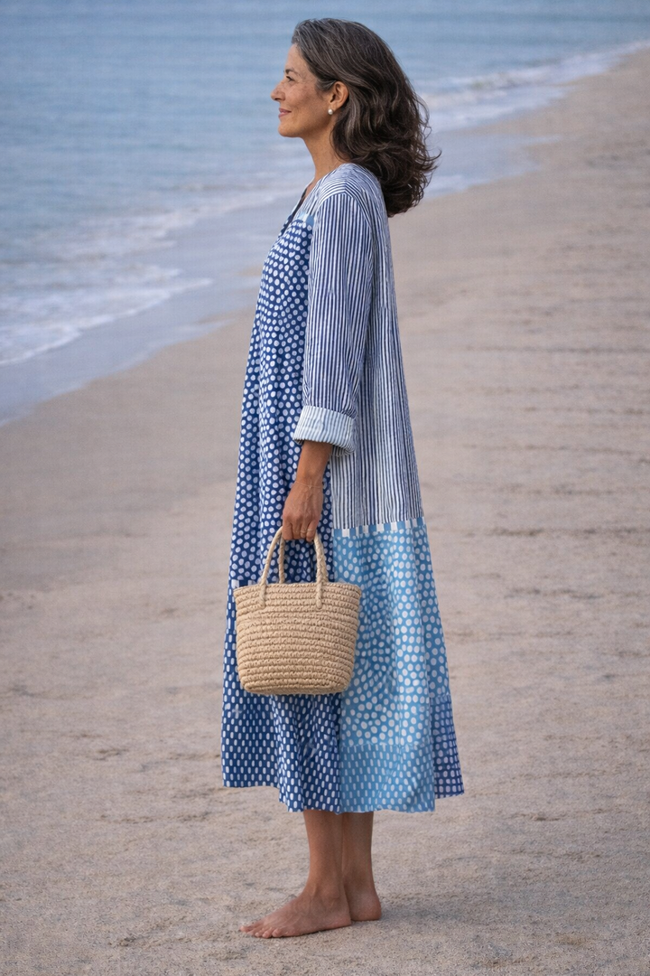 Brisa Robe Fluide Bleue