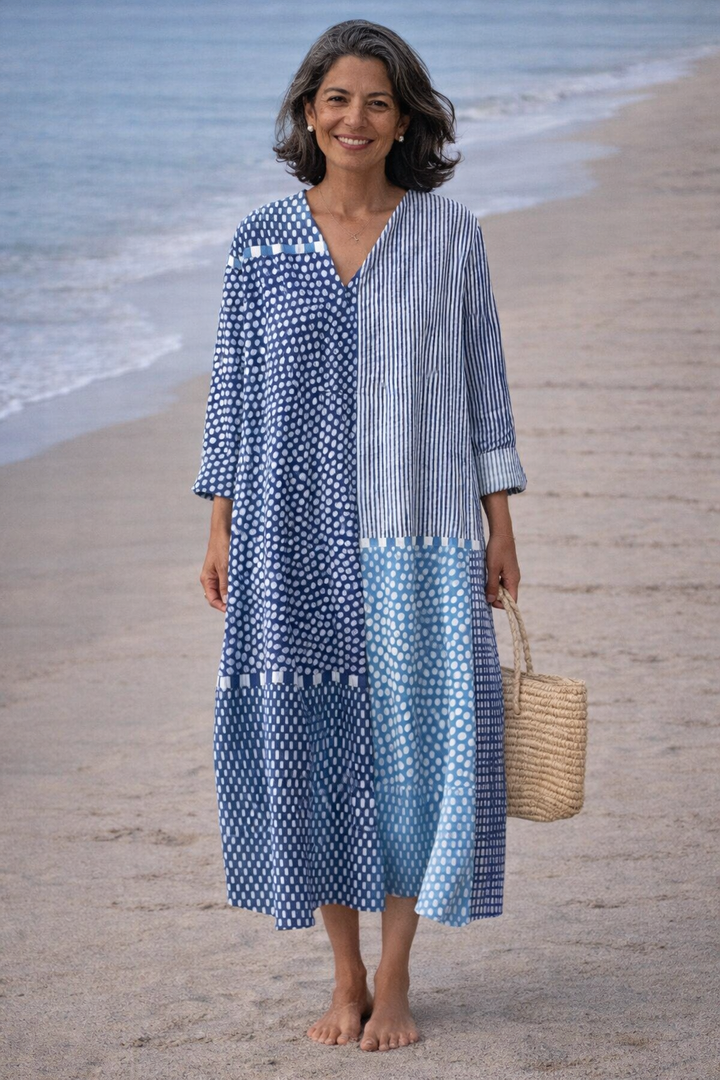 Brisa Robe Fluide Bleue