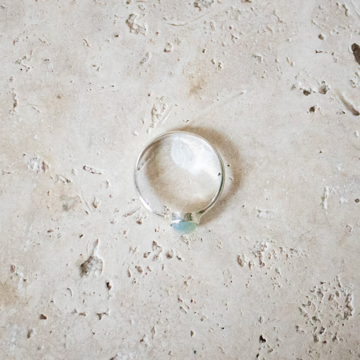Bague en Argent Sterling 925 avec Opale Éthiopienne Naturelle