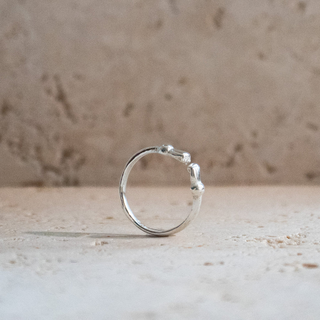 Bague Faust en Argent 925 Sterling fait main