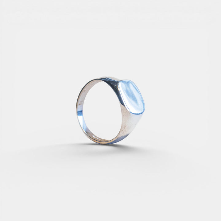 Bague de sceau en argent sterling 925 fait main