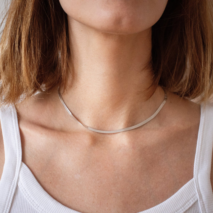 Collier Herringbone en Argent 925 Sterling
