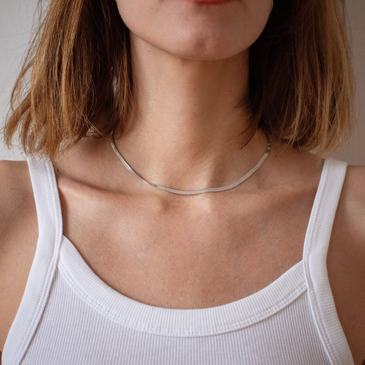 Collier Herringbone en Argent 925 Sterling