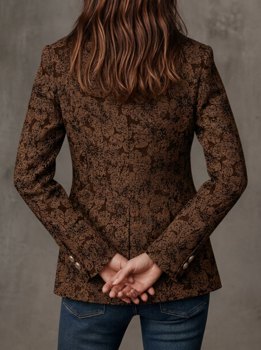 Antonia - Blazer en Jacquard avec Imprimé Paisley
