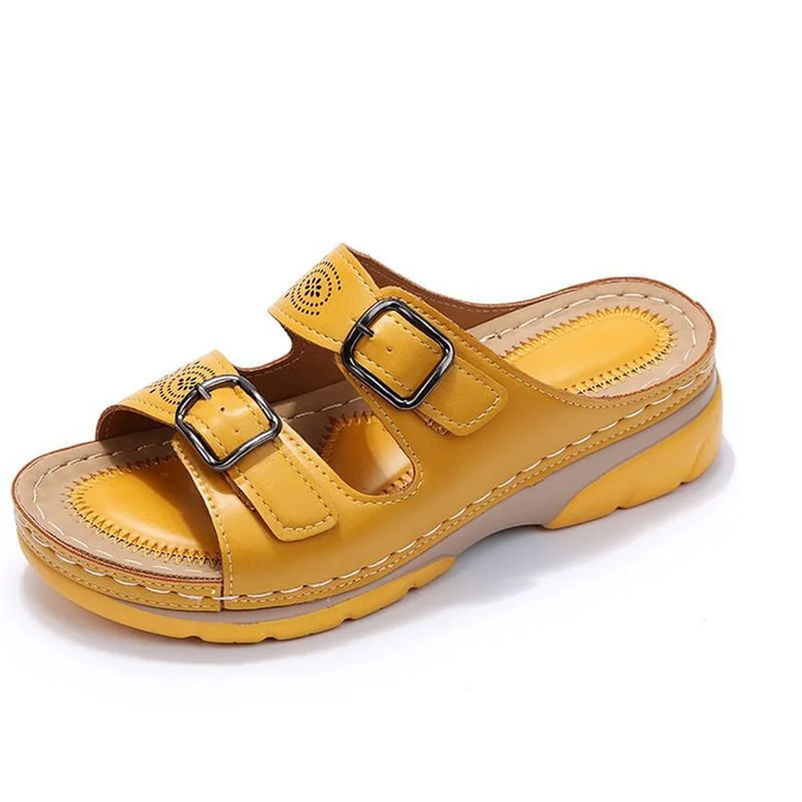 Sandales Orthopédiques Ajustables et Respirantes en Cuir