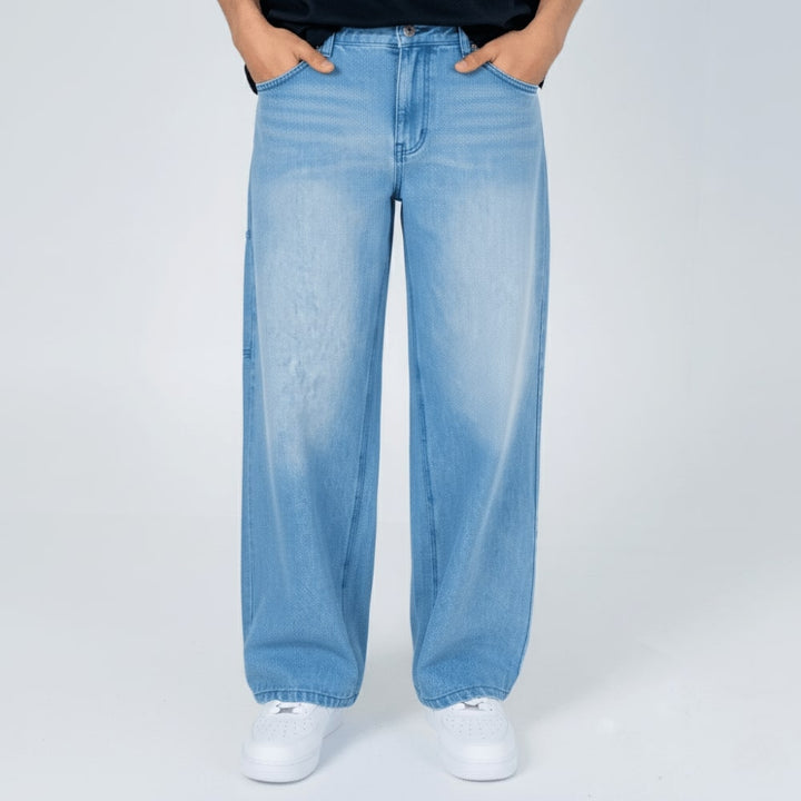 Kami - Pantalon en denim baggy japonais