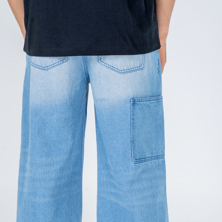 Kami - Pantalon en denim baggy japonais