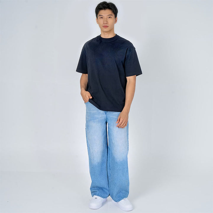 Kami - Pantalon en denim baggy japonais
