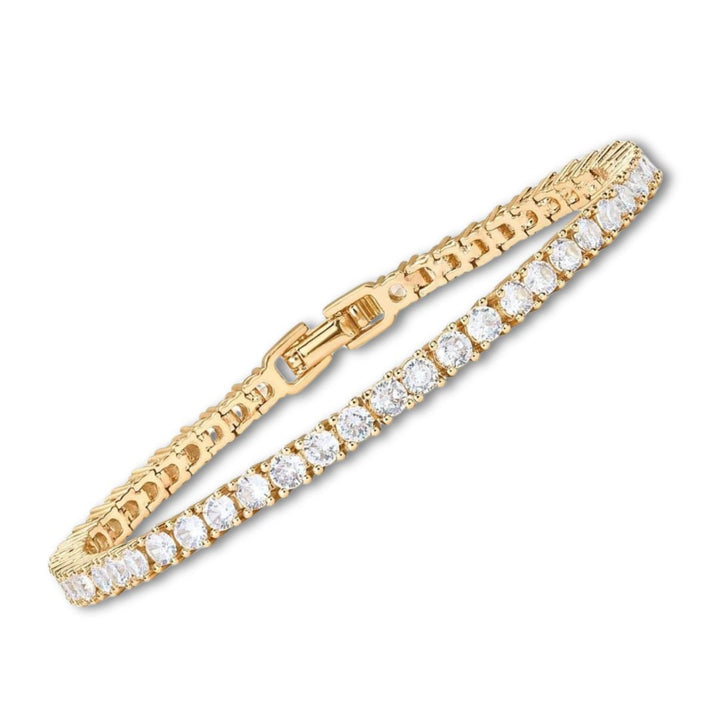 Bracelet de tennis en or avec moissanite