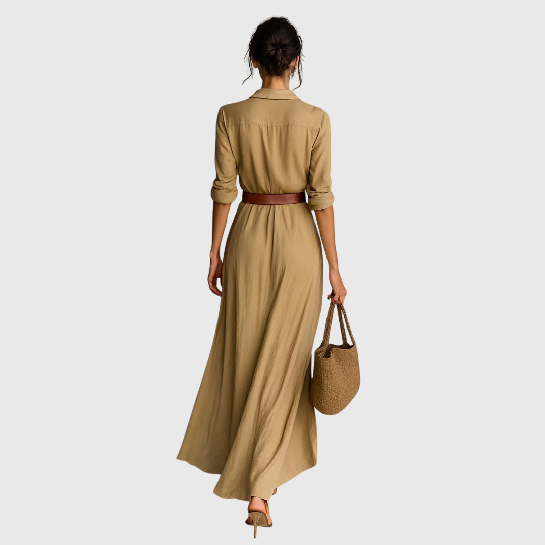 Thames – Élégant robe maxi enveloppante