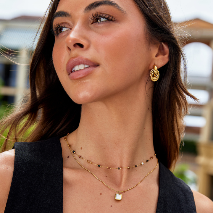 Collier minimaliste avec pierre