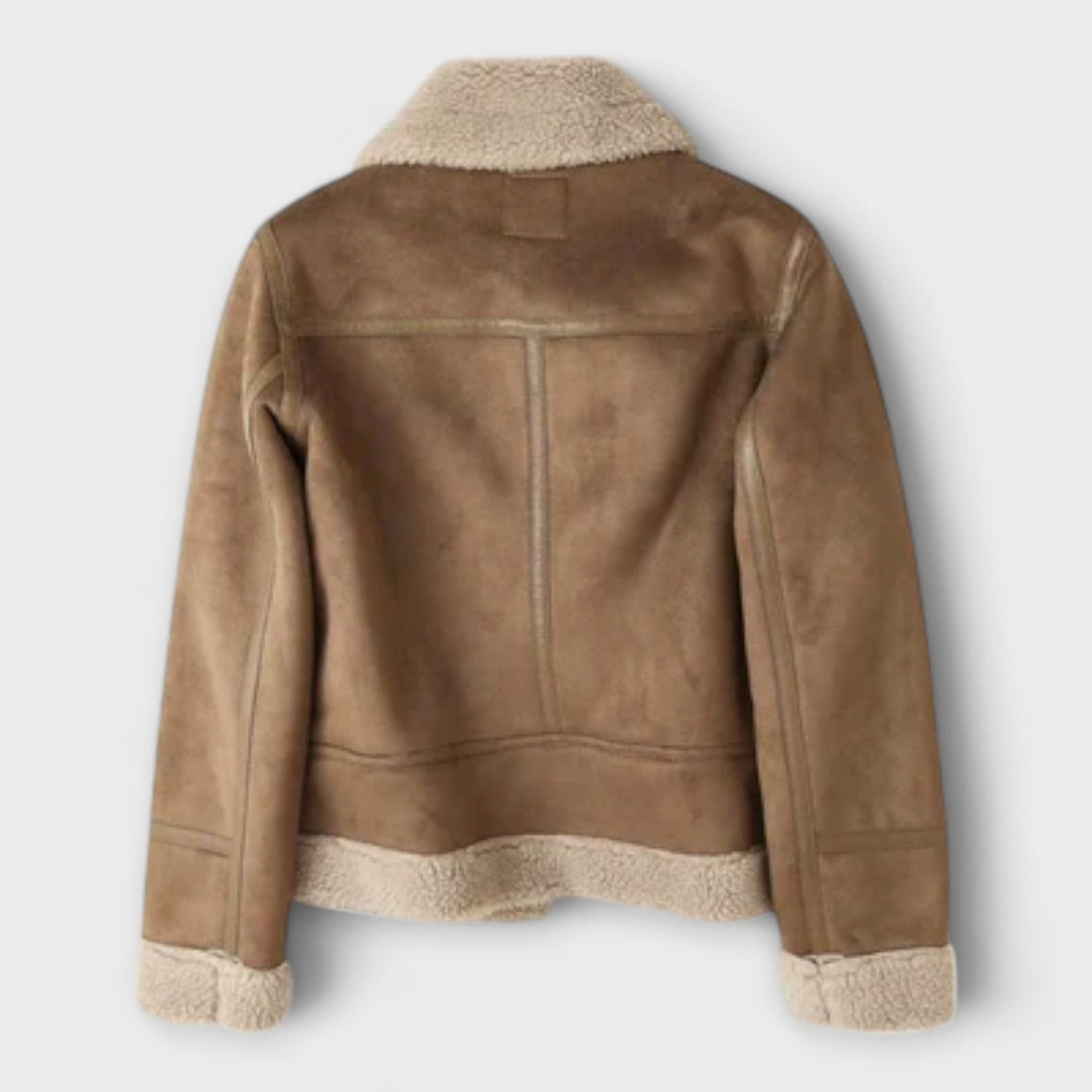 Catarina - Veste en cuir pilote