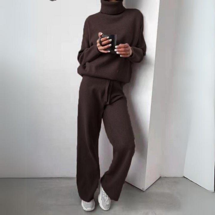 Karina - Ensemble 2 pièces, col roulé et pantalon long
