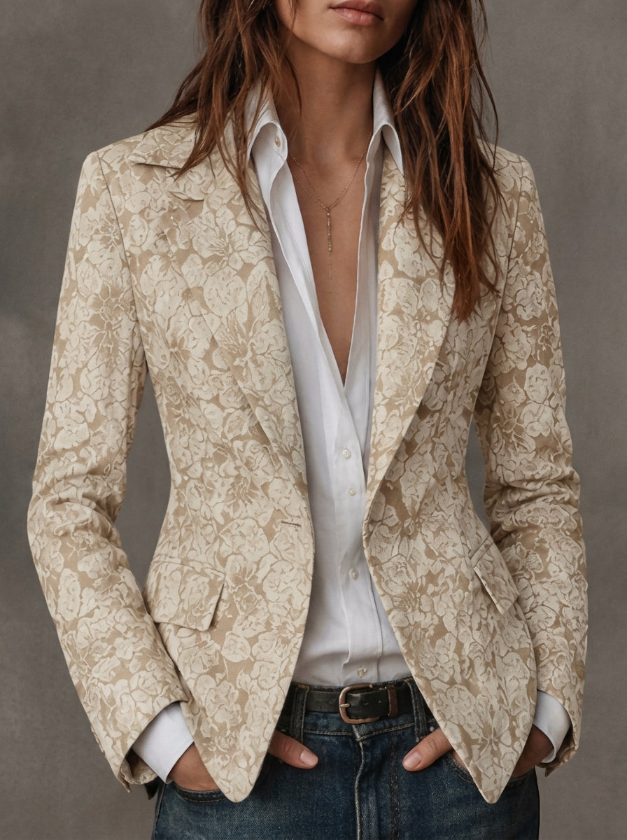Antonia - Blazer en Jacquard avec Imprimé Paisley