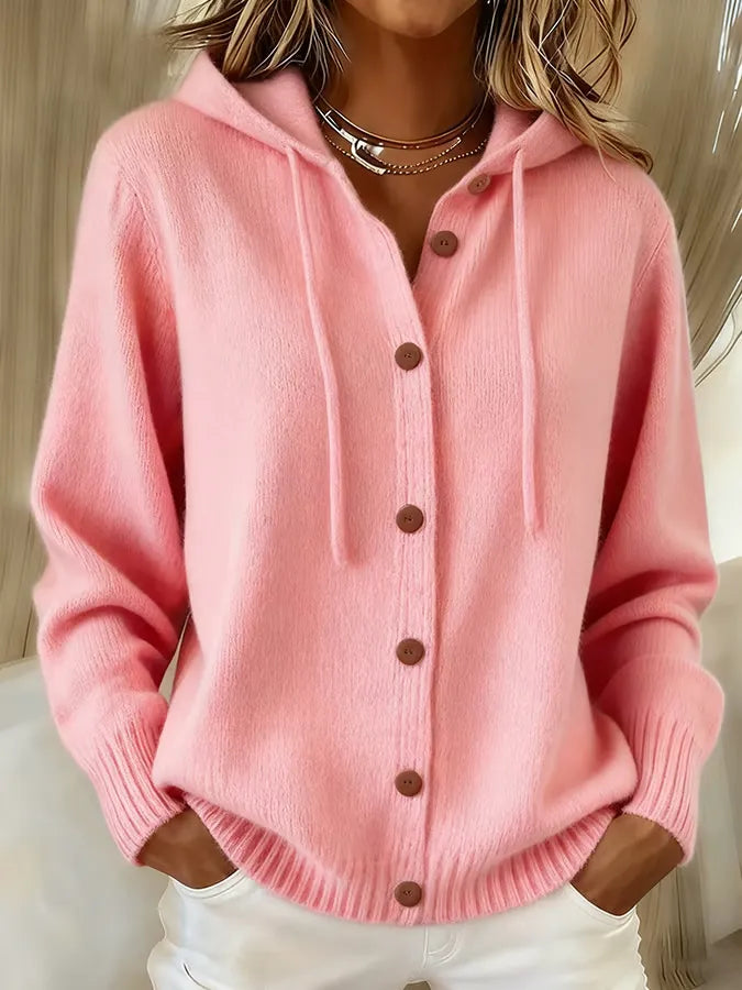 Bettina | Cardigan avec Capuche et Boutons