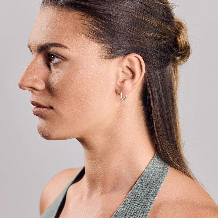 Créoles Huggie – Petites Boucles d'Oreilles en Argent Sterling 925, faites à la main