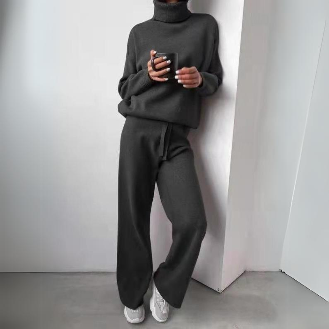 Karina - Ensemble 2 pièces, col roulé et pantalon long