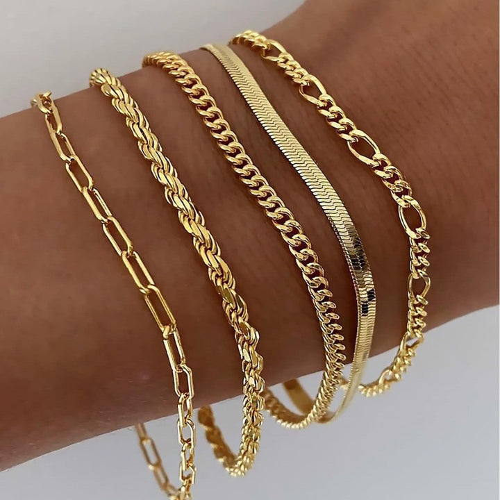 Ensemble de bracelets en or Ellis Renner