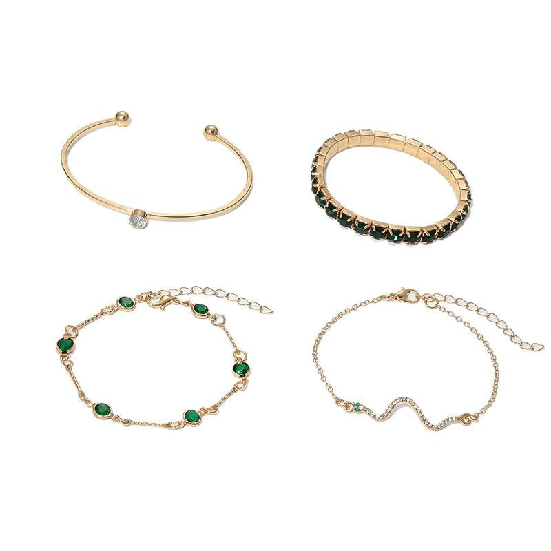 Élégant ensemble de bracelets en or Sorina Feldwyn