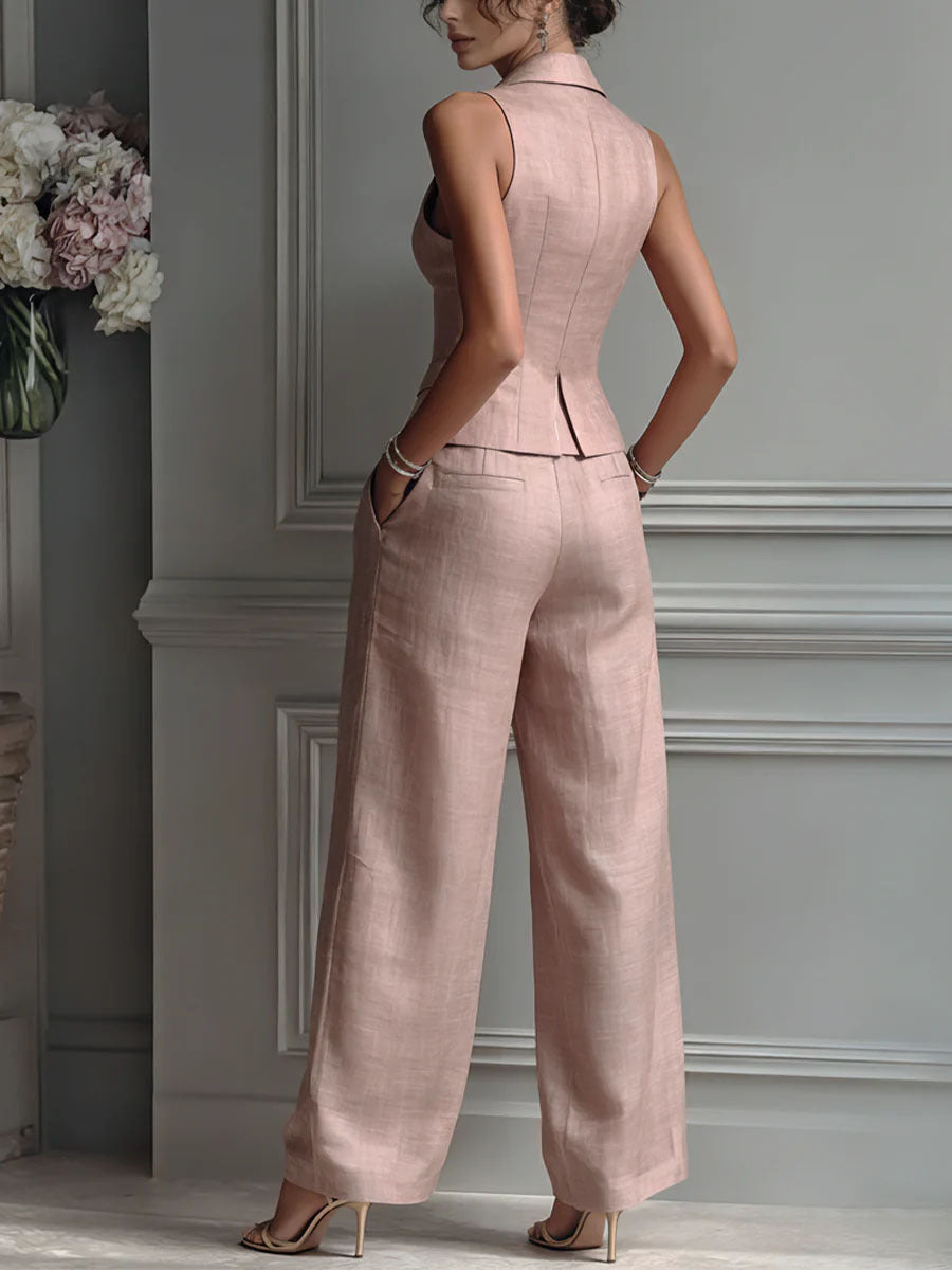 Aime™ | Ensemble deux pièces avec décolleté en V et fermeture à boutons