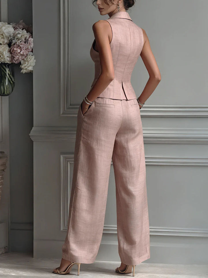 Aime™ | Ensemble deux pièces avec décolleté en V et fermeture à boutons